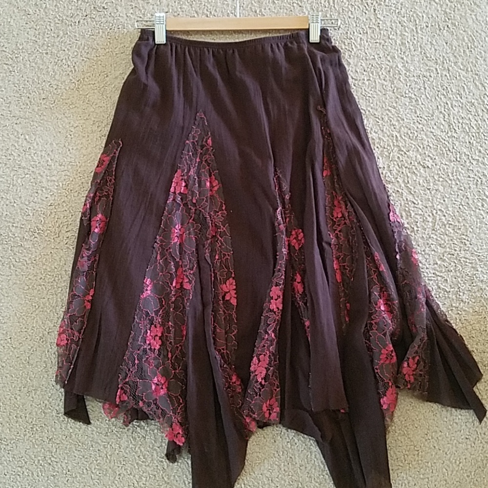 Handkerchief Hemline Skirt